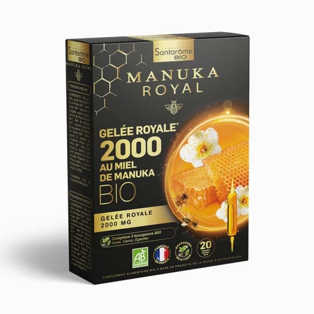 Santarome Jalea real 2000mg Miel de Manuka bio 20 bulbos