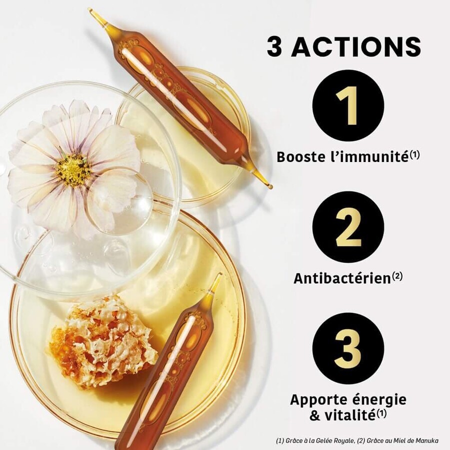 Santarome Gelée Royale 2000 Miel de Manuka Bio Immunité 20 ampoules