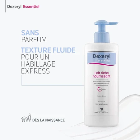 Dexeryl Reichhaltige und nährende Milch Essentiel 500ml