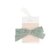 Bachca Crocodile hair clip with gray-green bow