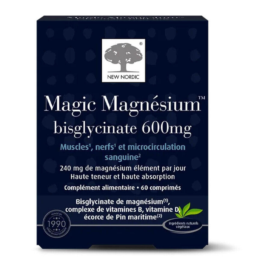 Nuevo Nordic Magnesio bisglicinato mágico 60 comprimidos