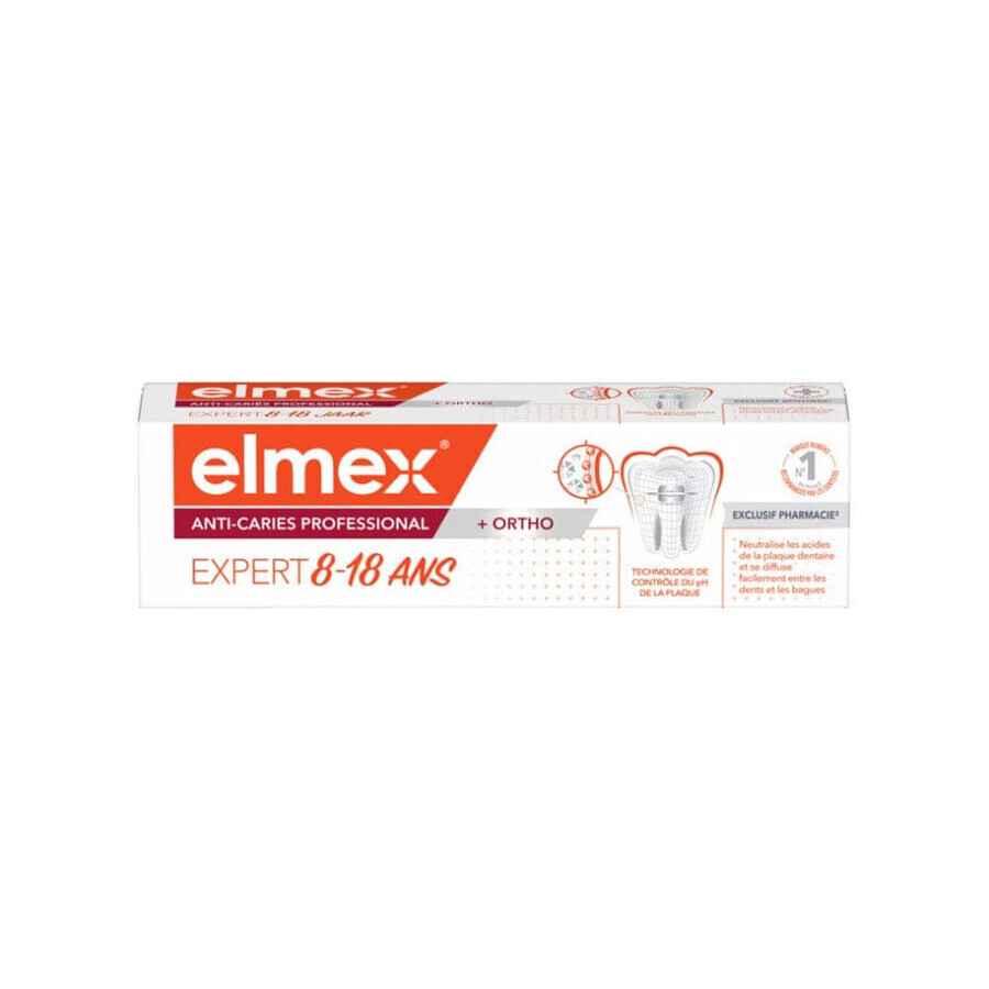 Buy Elmex Anti-Caries Professional Toothpaste 8-18 years + Ortho 75ml Elmex Anti-Caries Professional Toothpaste 8-18 years + Ortho 75ml