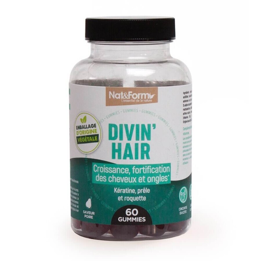 Nat&Form Activ Divinhair Sapore di pera 60 Gomme