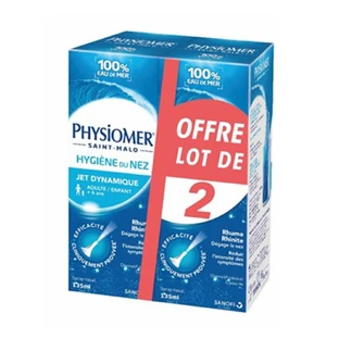 Physiomer Higiene Nasal Chorro Dinámico para adultos y niños 2x135ml