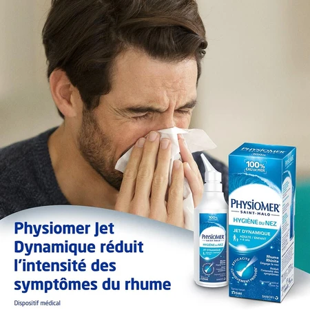 Physiomer Higiene Nasal Chorro Dinámico para adultos y niños 2x135ml