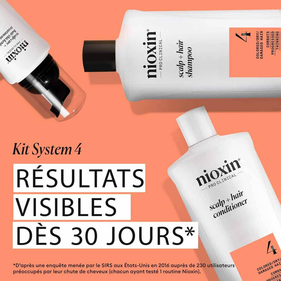 Nioxin System 4 Balsam pentru păr vopsit/uscat/deteriorat și Advanced Loss 1L