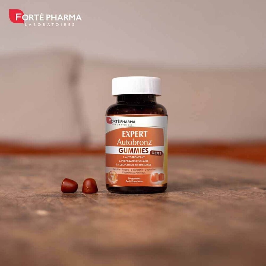 Forté Pharma Expert AutoBronz Autobronceador 60 gomas de mascar Forté Pharma Expert AutoBronz Autobronceador 60 gomas de mascar