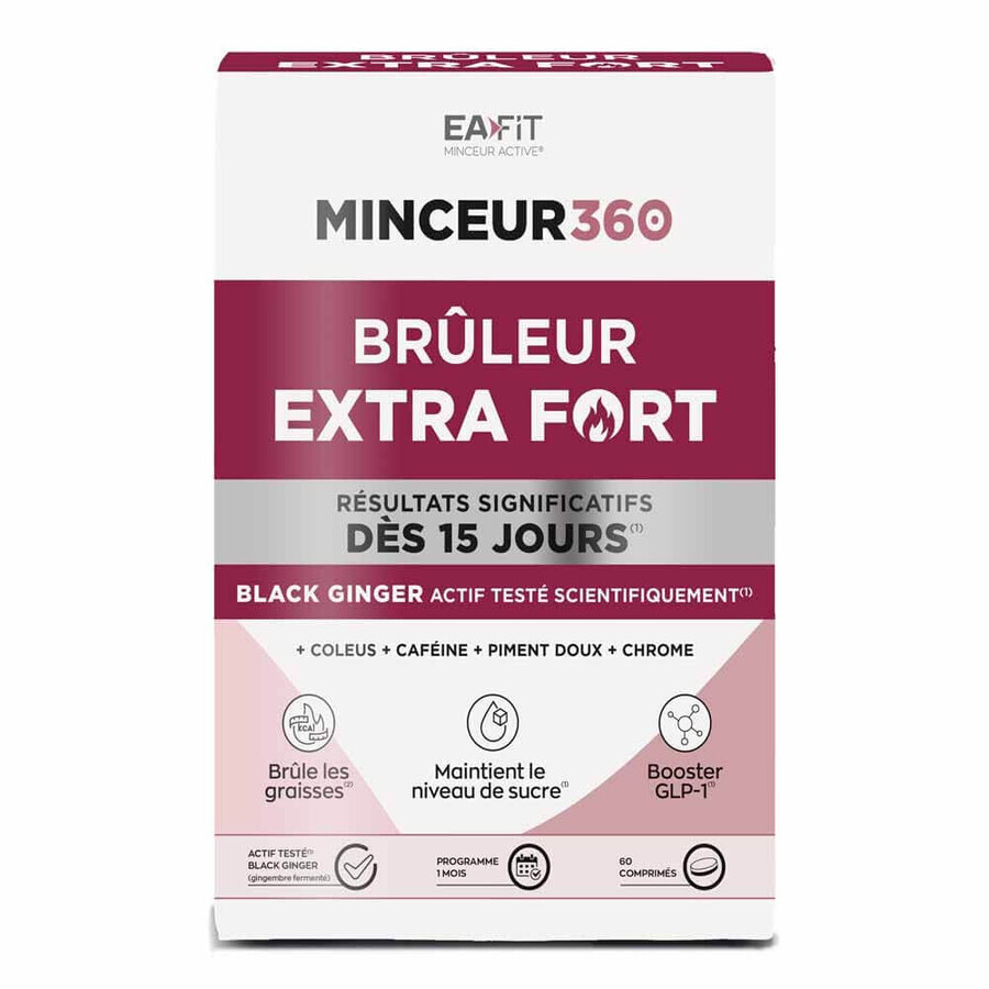 Acquista Eafit Dimagrimento Attivo Minceur 360 Brûleur Extra Fort 60 comprimés Eafit Dimagrimento Attivo Minceur 360 Brûleur Extra Fort 60 comprimés