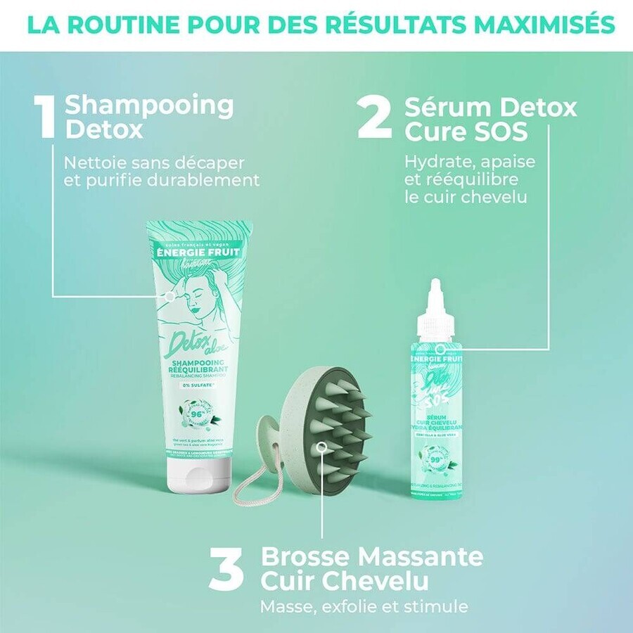 Energie Fruit Brosse Cuir Chevelu Massante Detox Energie Fruit Brosse Cuir Chevelu Massante Detox