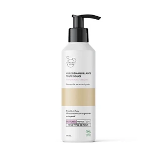 Clemence&Vivien Huile démaquillante bio pour un démaquillage en douceur Parfum de rose et de muguet 150ml