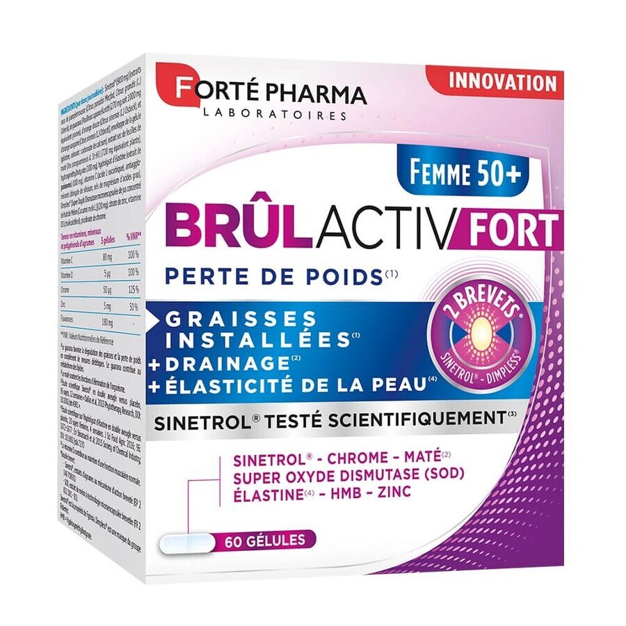 Forté Pharma BrulActiv Fort Quemagrasas Mujer a partir de 50 años Fuerte 60 cápsulas