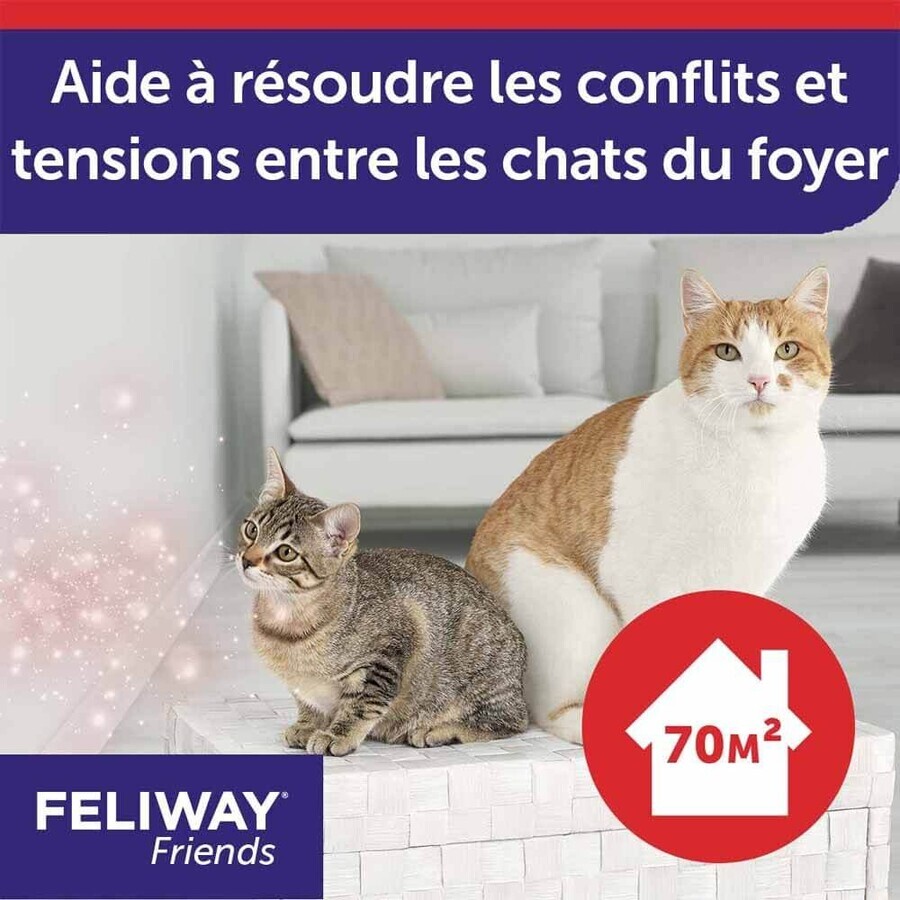 Feliway Vrienden Katten Heureux Harmonie Durable Navullingen tussen Katten 3x48ml