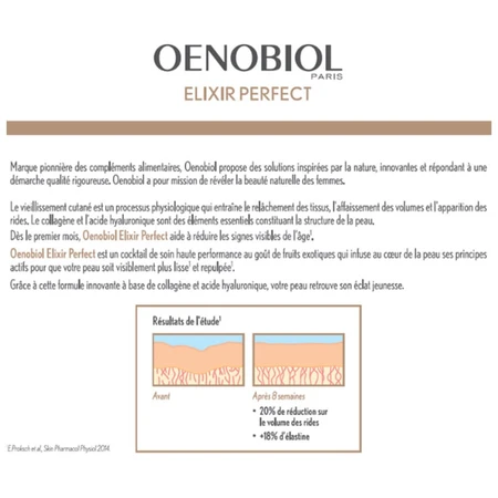 Oenobiol Peau&Regard Elixir perfect Anti-âge haute performance 30 sticks