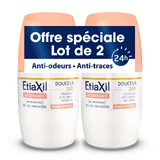 Etiaxil Desodorante Roll-on Delicadeza sin aluminio 48h Piel Sensible 2x50ml