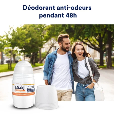 Etiaxil Desodorante Roll-on Delicadeza sin aluminio 48h Piel Sensible 2x50ml