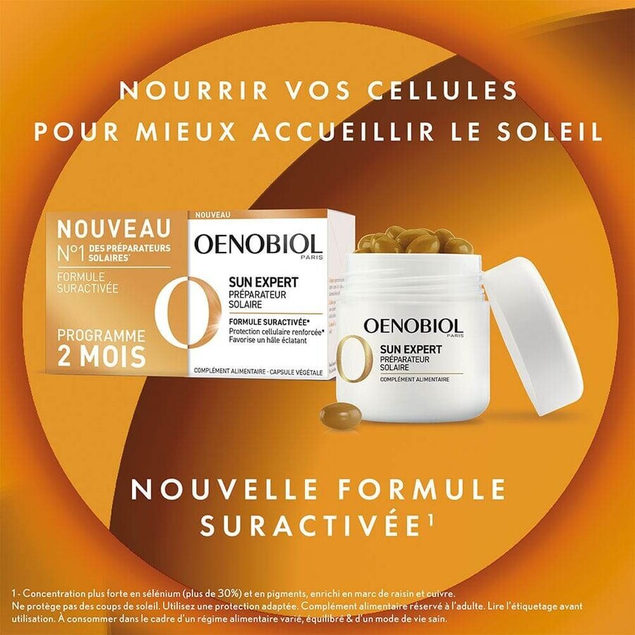 Oenobiol Sun Expert Préparateur Solaire 2x30 Capsules