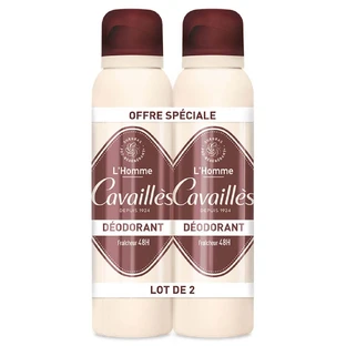 Cavaillès Deodorant Men 48H Freshness Spray 2x150ml
