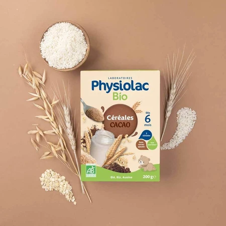 Physiolac Cereales Cacao Des 6 Mois Bio 200g