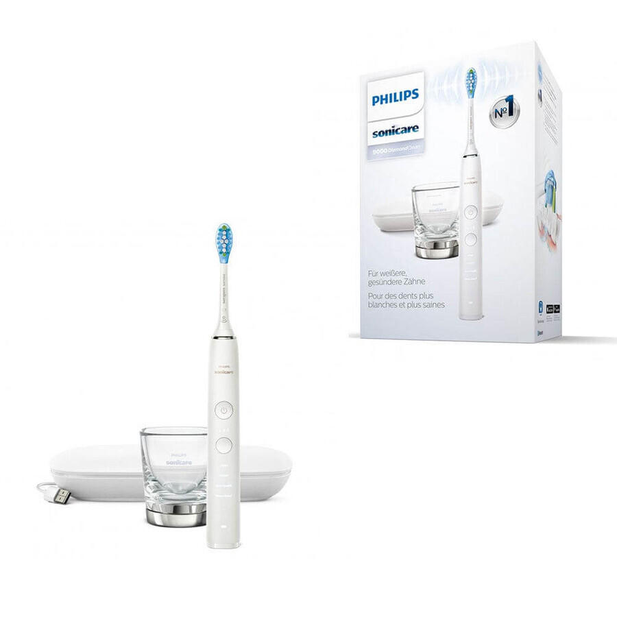Periuță de dinți electrică Philips Sonicare Diamond Clean 9000 HX9911/27 Le Blanc