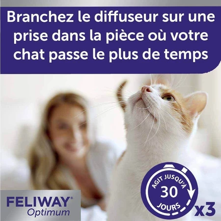 Feliway Optimum Serenity Renforcée Happy Family Kit 3x48ml