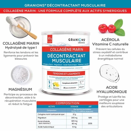 Granions Relajante muscular con colágeno marino 300g