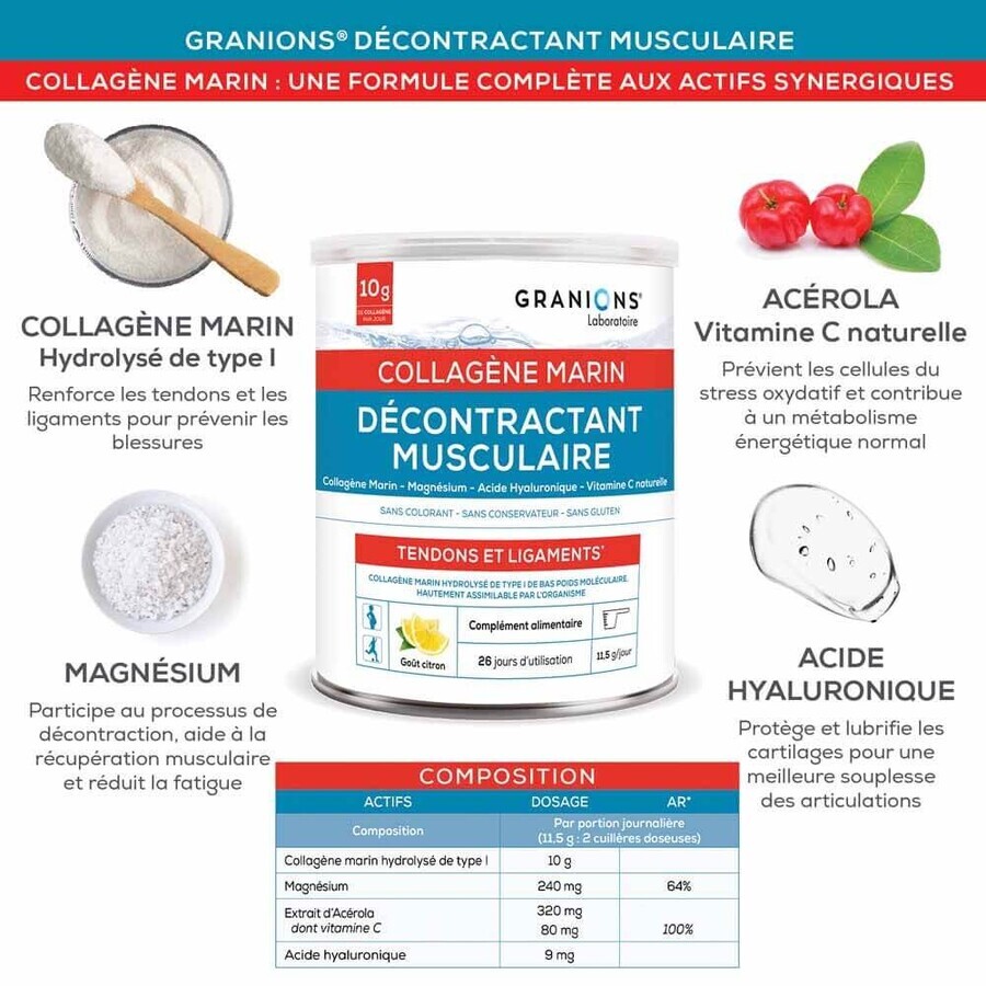 Granions Spierontspanner met zeecollageen 300g