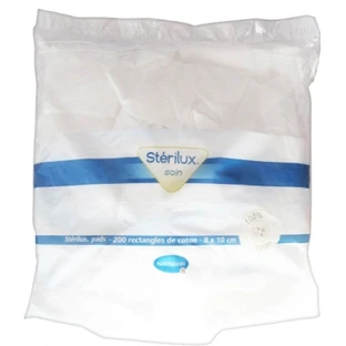 Hartmann Coton Sterilux Almohadillas 8x10cm 200 rectángulos