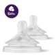 Avent Natural Response Silikonsauger für dichte Flüssigkeiten, Neugeborenenfluss 6 Monate + x2