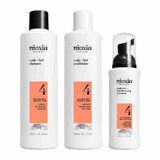 Nioxin Kit System 4 Cheveux Colorés/Secs/Abîmés et Chute Avancée 700ml