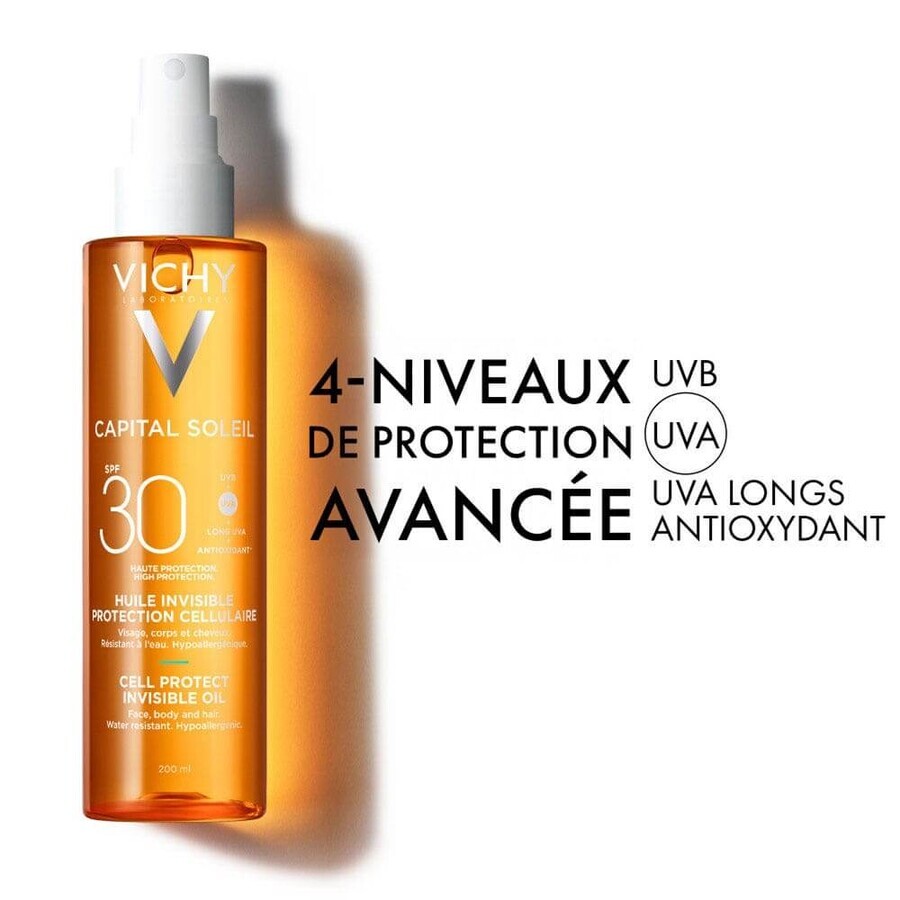 Vichy Capital Soleil Huile Invisible Protection Cellulaire SPF30 200 ml