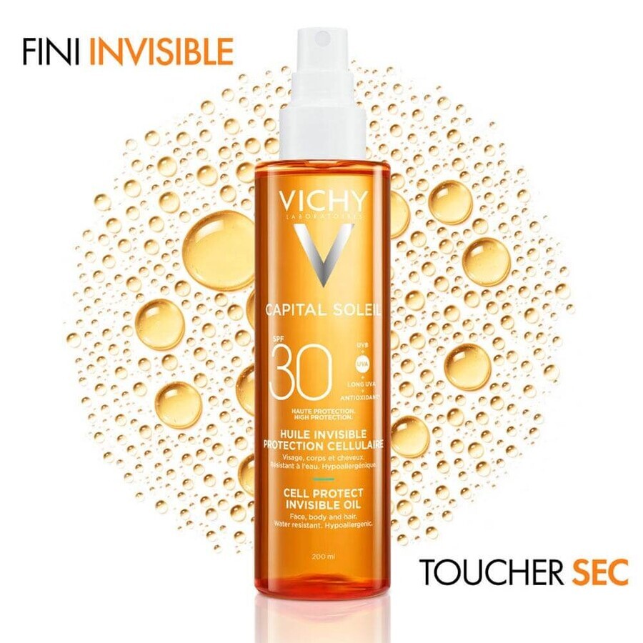 Vichy Capital Soleil Huile Invisible Protection Cellulaire SPF30 200 ml