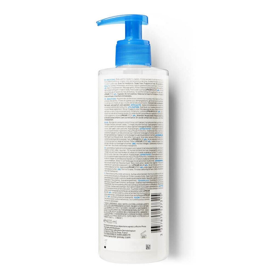 La Roche-Posay Lipikar Cremă de curățare care ameliorează pielea atopică 400ml La Roche-Posay Lipikar Cremă de curățare care ameliorează pielea atopică 400ml