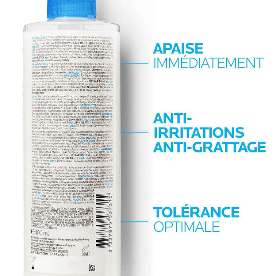 La Roche-Posay Lipikar Cremă de curățare care ameliorează pielea atopică 400ml La Roche-Posay Lipikar Cremă de curățare care ameliorează pielea atopică 400ml