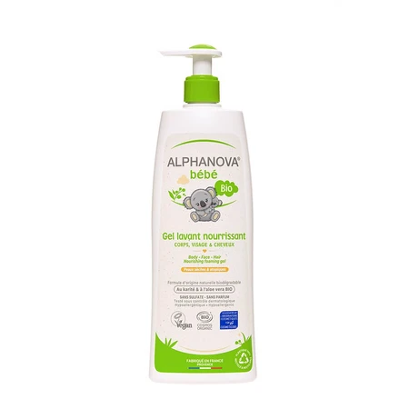 Alphanova Bébé Gel Lavant Nourrissant Corps Visage Et Cheveux 400ml