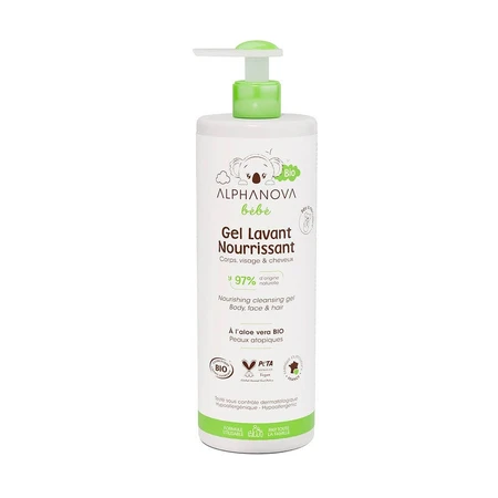 Alphanova Bébé Gel Lavant Nourrissant Corps Visage Et Cheveux 400ml