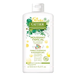 Cattier Douchegel Moussant Familial Corps Et Cheveux Bio 500ml