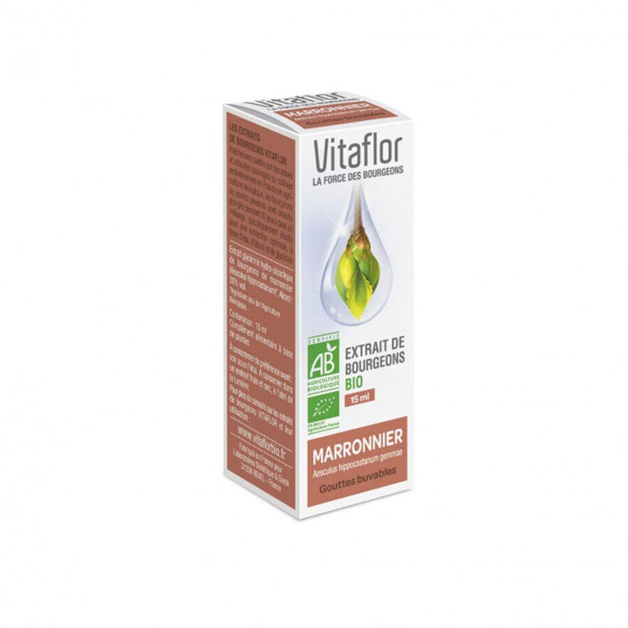 Vitaflor organisch paardenkastanje knop extract 15ml