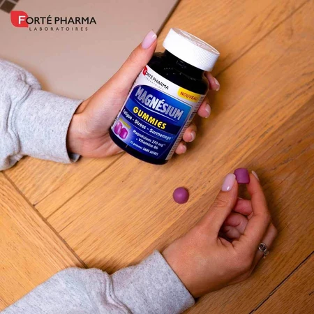 Forté Pharma Magnesium Raspberry Flavor Sugar Free 45 Gummies