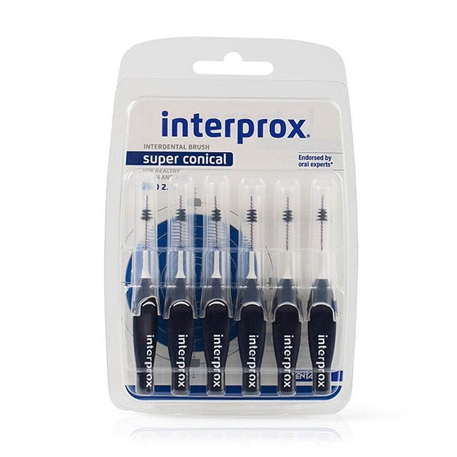 Interprox Cepillos Interdentales Super Cónicos 2,0 mm x6