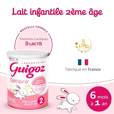 Guigoz Optipro Leche de continuación en polvo 6-12 meses 800g