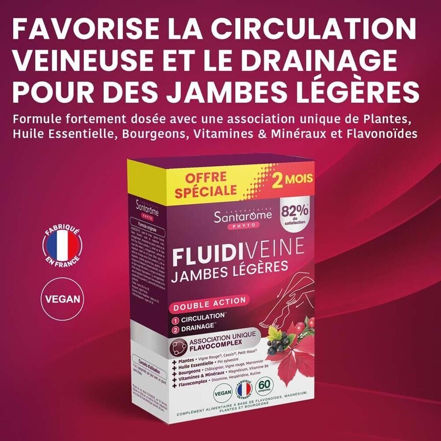 Santarome Fluidiveine Jambes Légères 60 comprimés