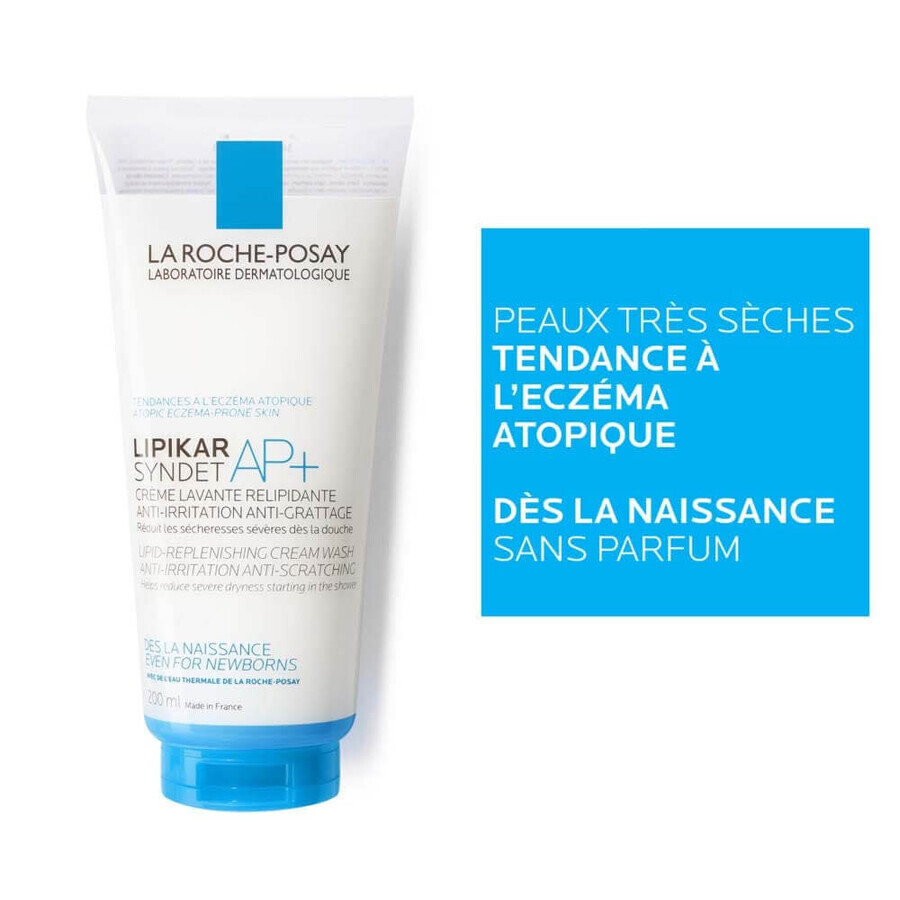 La Roche-Posay Lipikar Relipidating Cleansing Cream Syndet AP+ Atopic Skin 200ml La Roche-Posay Lipikar Relipidating Cleansing Cream Syndet AP+ Atopic Skin 200ml
