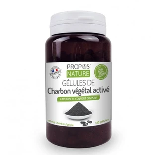 Propos'Nature Activated vegetable charcoal capsules x 120 capsules