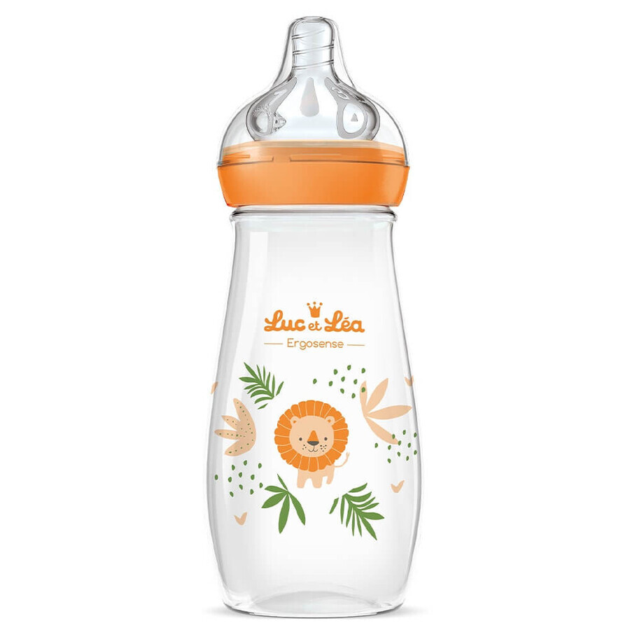 Cumpără Luc Et Lea Ergosense Savannah biberon din plastic de la 4 luni 330ml Luc Et Lea Ergosense Savannah biberon din plastic de la 4 luni 330ml