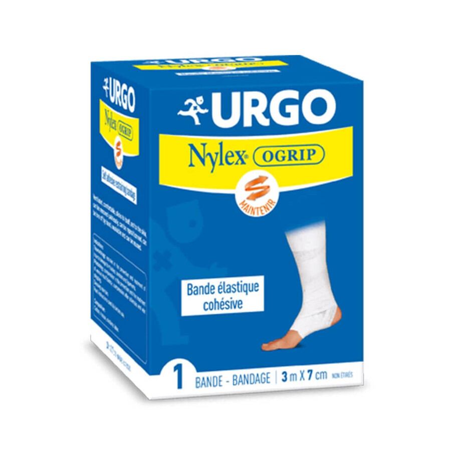 Urgo Nylexogrip Bande Auto Adhérente de Contention 3m x 7cm 1 bande