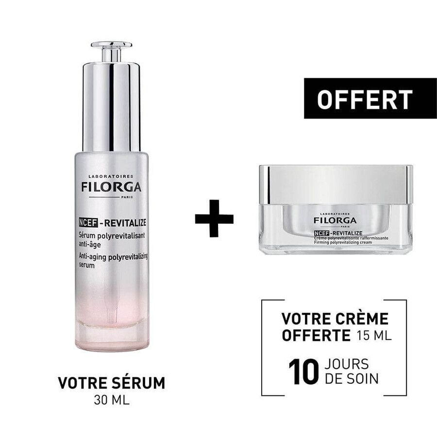 Filorga NCEF-Revitalize Coffret Sérum + Crème Aanbiedingen 45ml Filorga NCEF-Revitalize Coffret Sérum + Crème Aanbiedingen 45ml
