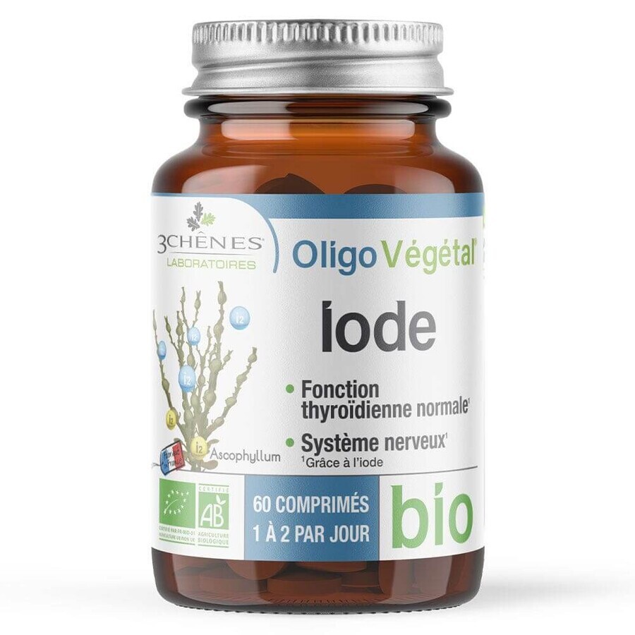 3 Chênes Jodium Bio 60 tabletten