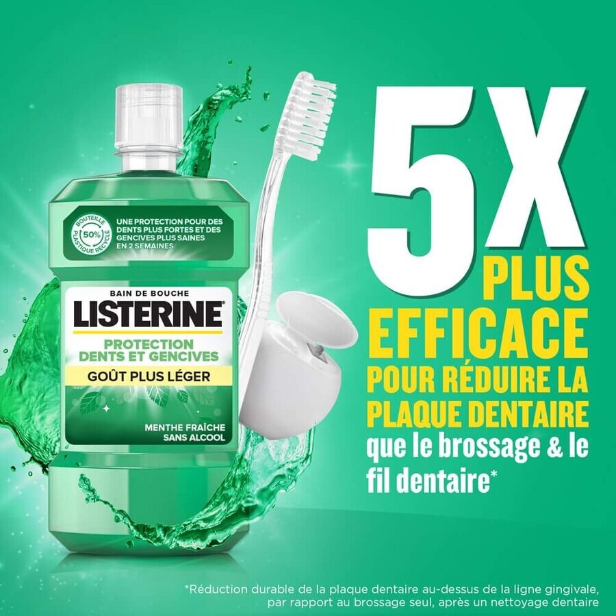 Listerine Zahn- und Zahnfleischschutz Bad Minze Soft Taste Plus 500ml