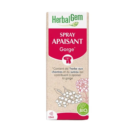 Herbalgem Spray Gorge Apaisant Bio 15ml