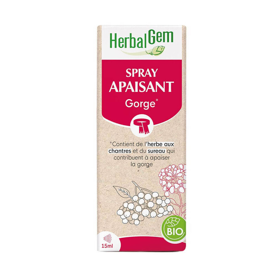 Herbalgem Organic spray calmante para la garganta 15ml